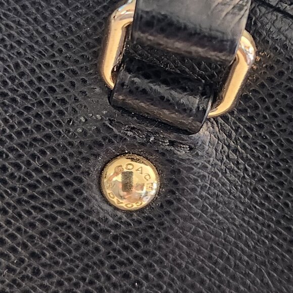 Like New Coach Margot Black Leather Shoulder Bag Purse - Picture 11 of 14